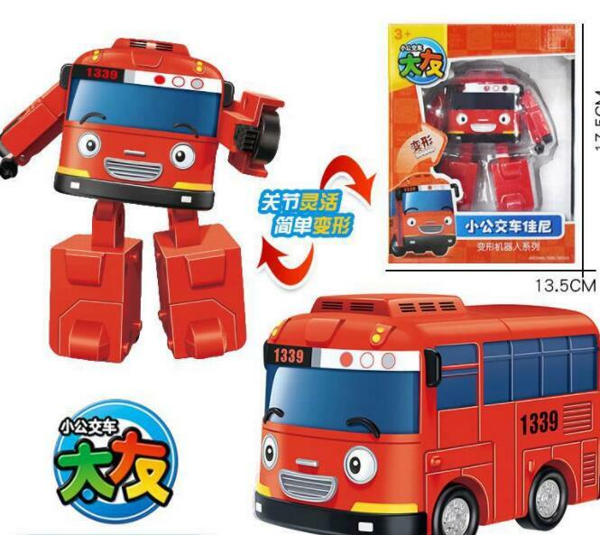 Korean Amine model Tayo the little bus Transformation Action Figure Toys Kids Toys For Boys Gifts bus car vehicle color 1