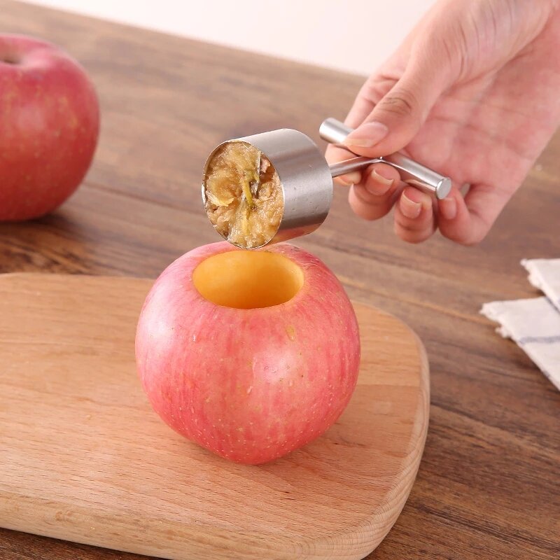 متعددة الوظائف شارب الفولاذ المقاوم للصدأ التفاح الأساسية Coring القاطع الفاكهة الأساسية pters مزيل فاصل ل أدوات المطبخ اكسسوارات #4