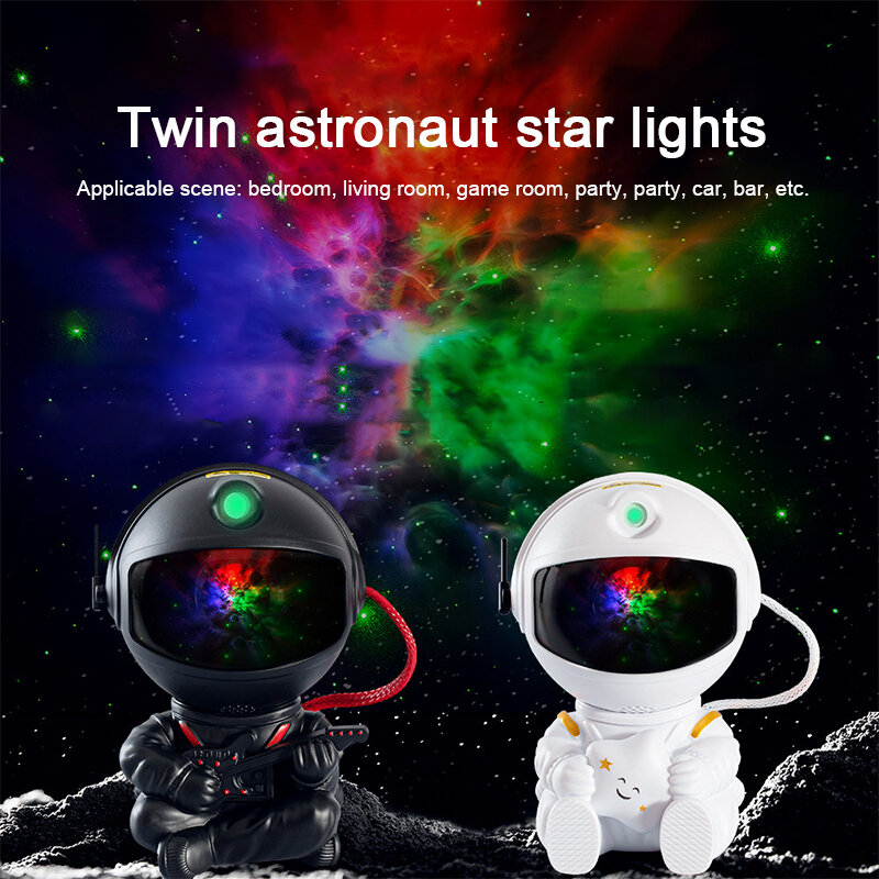 New Astronaut Star Projector Starry Sky Projector Galaxy Lamp Night Light For Decoration Bedroom Home Decorative Children Gifts