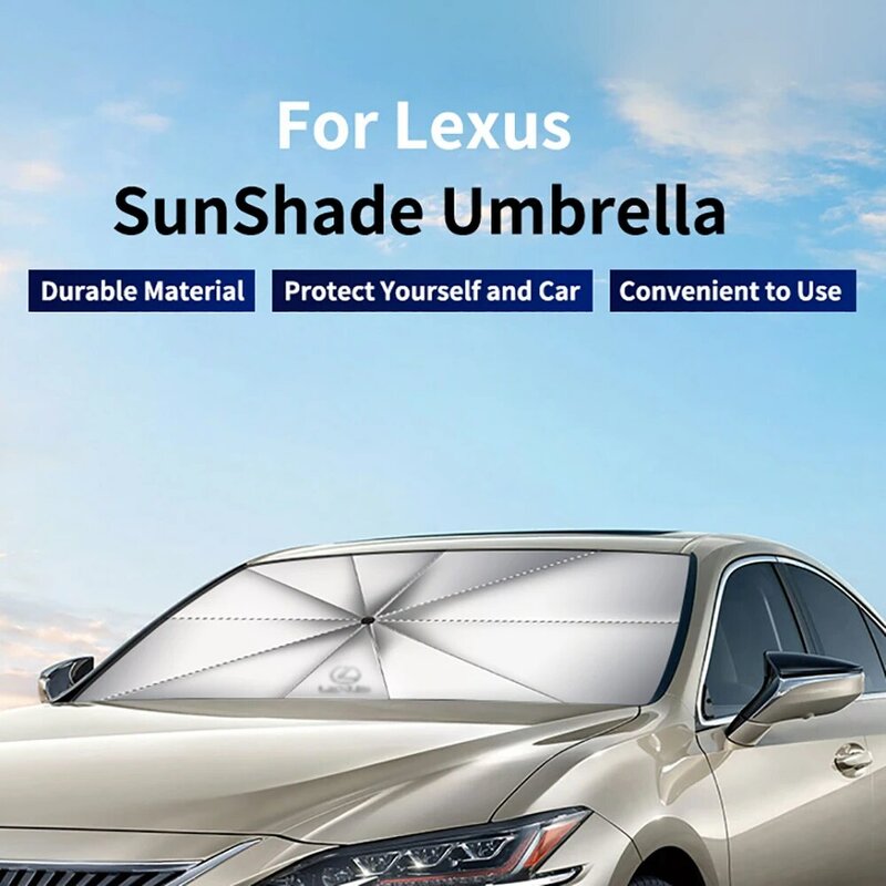 زجاج سيارة الشمس الظل الأشعة فوق البنفسجية والحرارة طوي الشمس قناع لكزس LS/ES/IS/LX/RX/GS/GX/LC/RC/UX شعار مظلة من الشمس