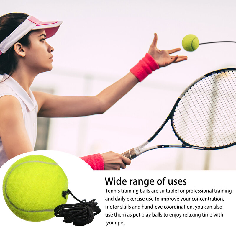 Tennis Training Ball String Ball Spare Balls For Tennis Trainer Self Tennis Training Tool Suitable For Beginners Sports Exercise #3