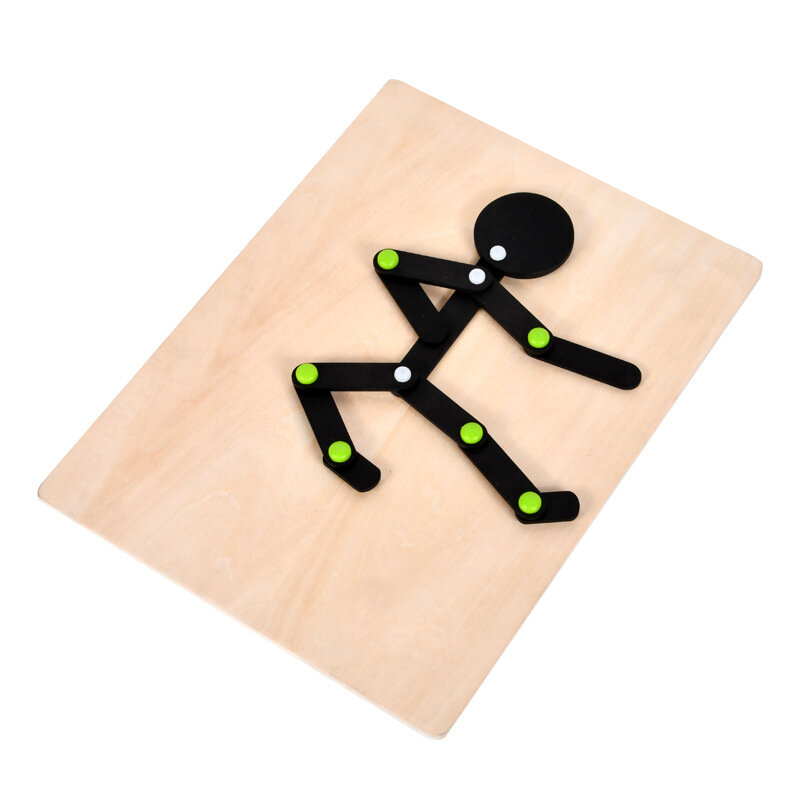 لعبة الأطفال المنسقة ذات تصميم متناسق لأطراف Stickman لعبة تنوير مراقبة الأطفال للبالغين المراهقين ألعاب أطرافهم حركة دقيقة