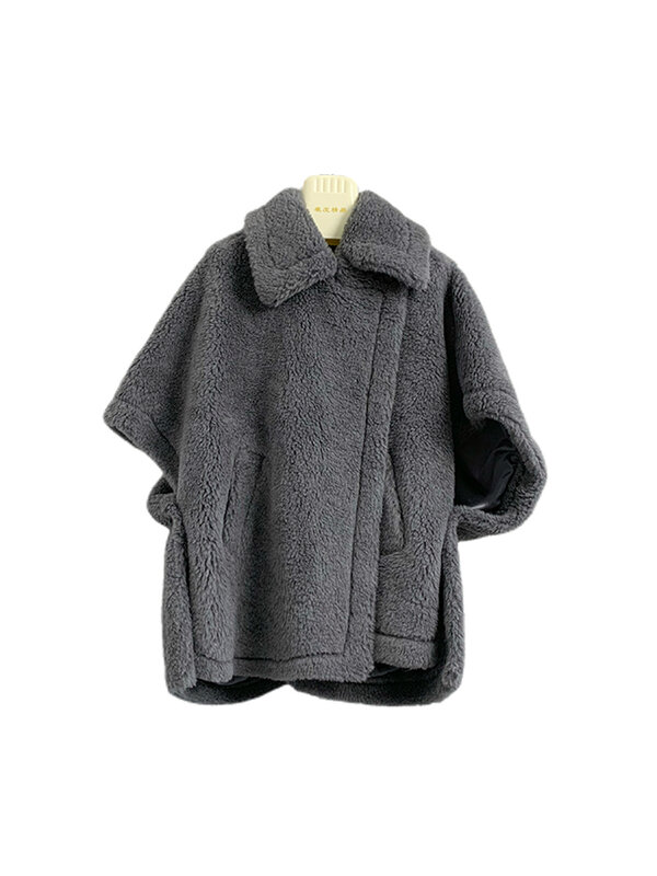 معطف من الصوف الطبيعي 100% لدب تيدي مصنوع من الحرير والصوف بتصميم ماكس للخريف والشتاء