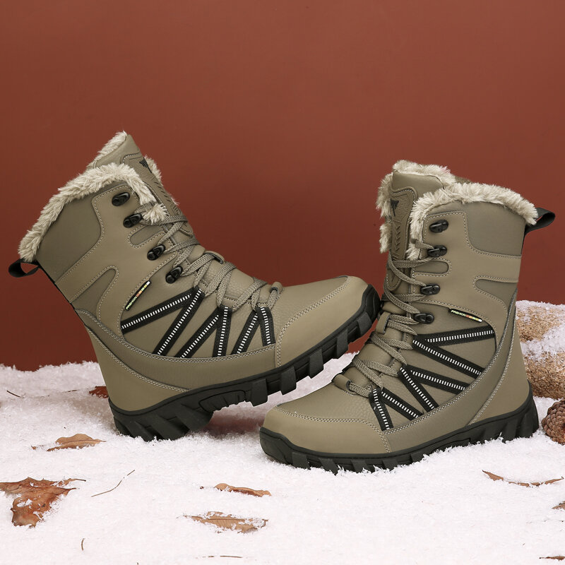 الشتاء أحذية الثلوج عالية الجودة ، أحذية رياضية رجالية في الهواء الطلق ، أحذية قطنية دافئة ، أحذية قتالية ، أحذية عمل ، أحذية رجالي