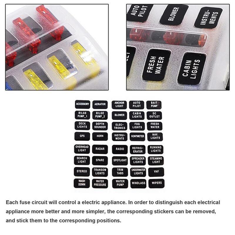8 Way Blade Fuse Box Block Holder With Led Indicator Light Multi-way Insert Fuse Box Car Rv Modified Accessories DropShipping