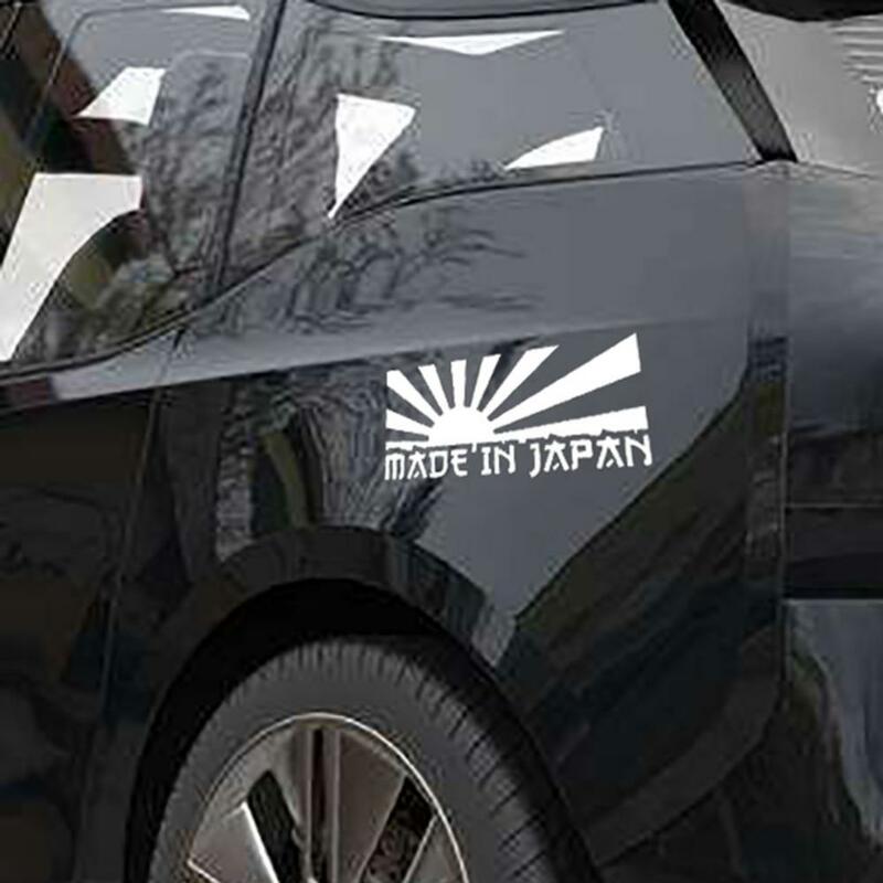 ملصقات عاكسة مقاومة للماء مصنوعة في اليابان إلكتروني ملصقات تصفيف السيارة ملصقات السيارات الشارات الفينيل عالية الالتصاق Bu #3