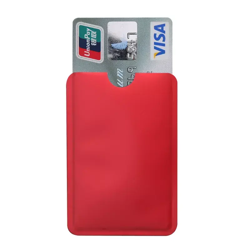 10pcs Anti Scan RFID Sleeve Protector Anti Theft Credit ID Card Aluminum Foil Holder Anti-Scan Card Sleeve Hot Sale