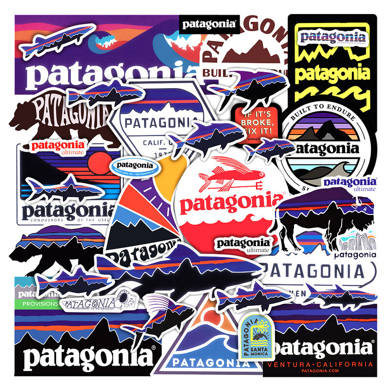 30/55 قطعة في الهواء الطلق ماركة Patagonia ملصق محمول الغيتار القدح الديكور مقاوم للماء سيارة الشائكة