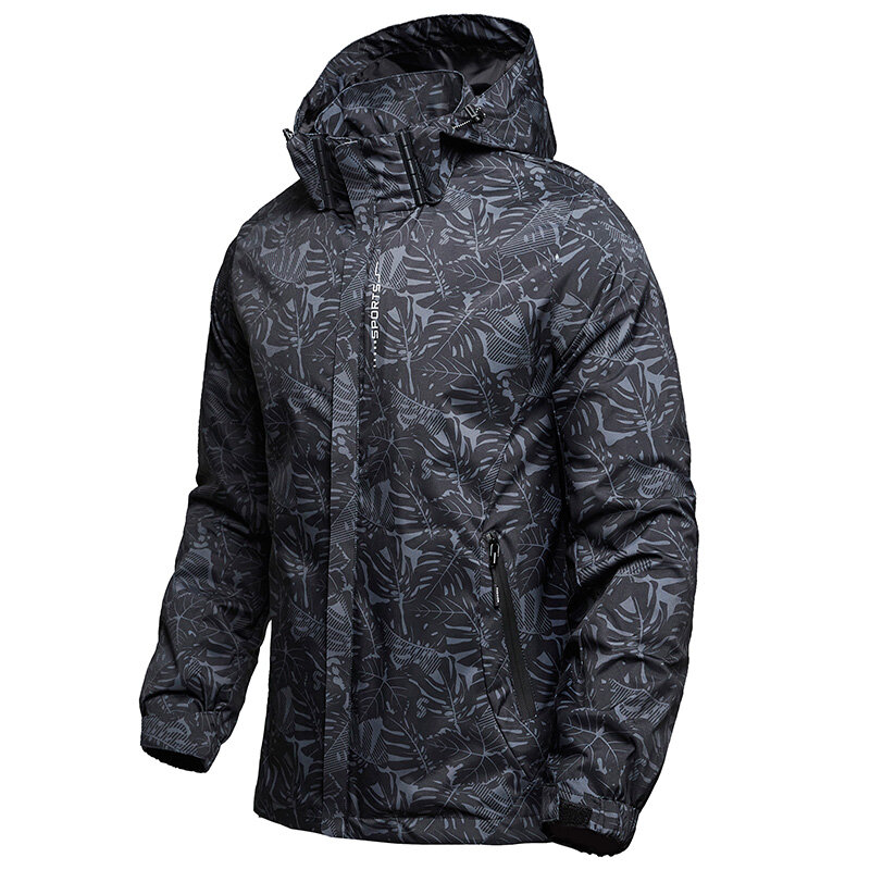 Men Waterproof Windproofsports Jacket 2022 Spring Autumn Hooded Casual Slim Coat Men Tactics Outdoor Men Jacket Large Size M-8Xl #3
