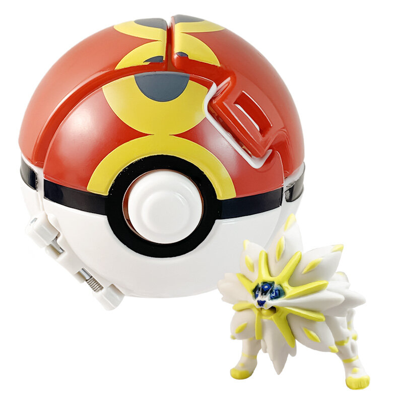 Pokeball 7 سنتيمتر بوكيمون أرقام 3-4 سنتيمتر Pokémon لعبة الذهاب الكرة أنيمي عمل بيكاتشو Charmander السنجاب Bulbasaur Eevee روليت تمثال