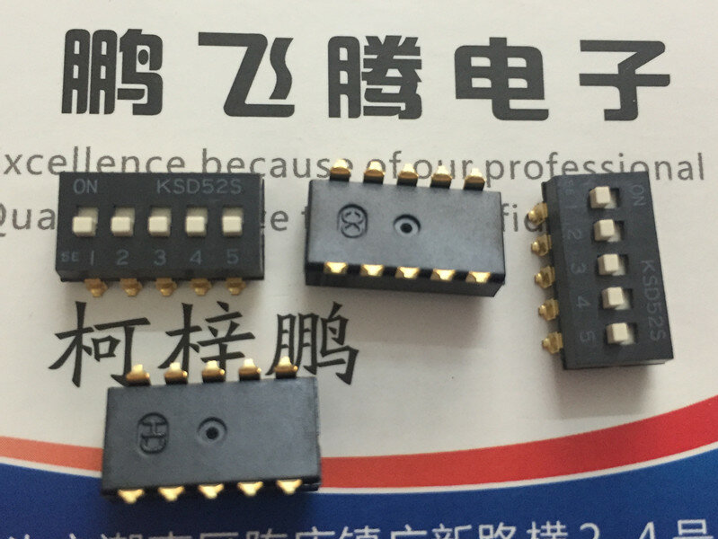 1 قطعة المستوردة اليابانية OTAX KSD52S الطلب رمز التبديل 5 بت التصحيح 5P 2.54 الملعب شقة الطلب الترميز التبديل #1