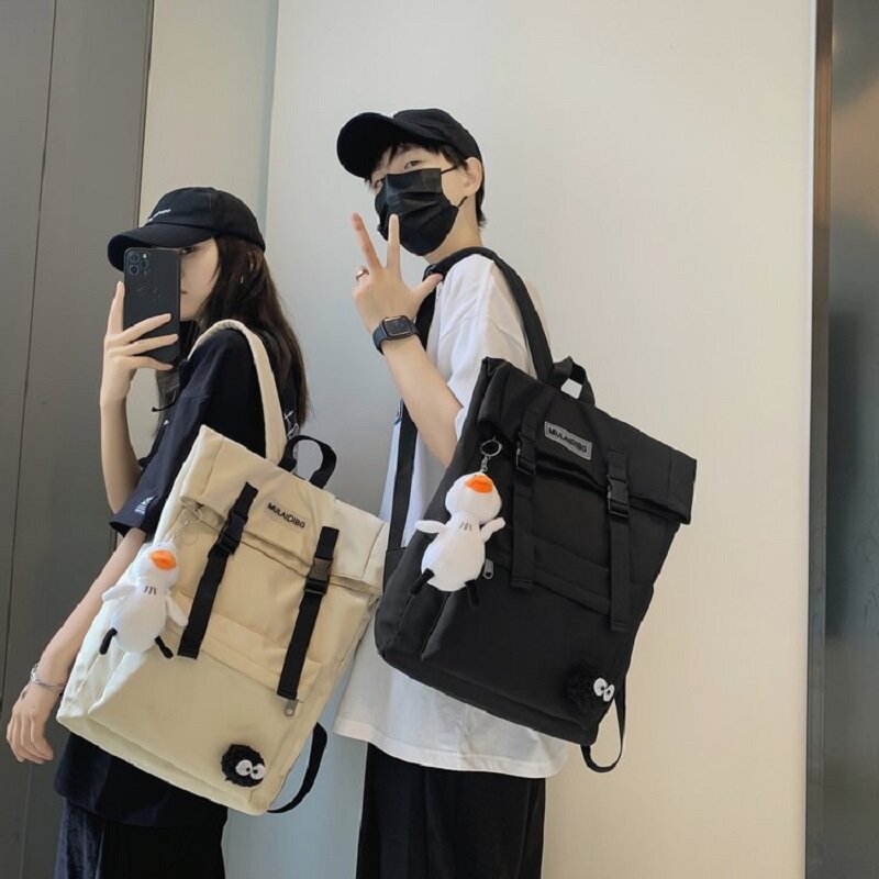 كلية الطلاب المدرسية حقيبة الإناث الكورية كبار طلاب المدارس الثانوية سعة كبيرة اليابانية على ظهره حقيبة السفر بسيطة