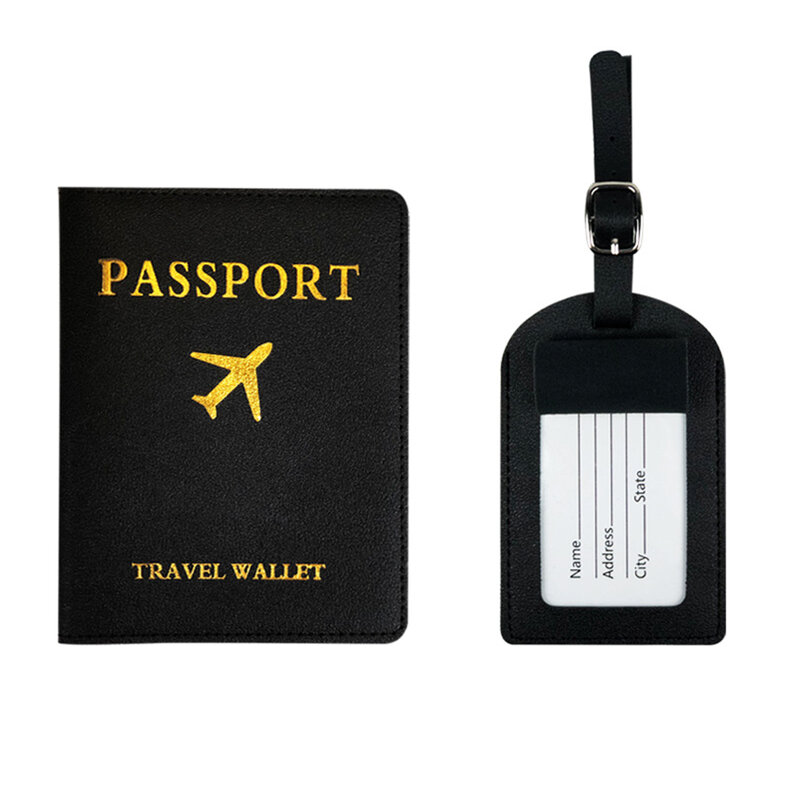 2022 Ins غطاء جواز سفر بولي Leather جلد رسالة طباعة الأمتعة علامة حقيبة معرف عنوان حامل الأمتعة الصعود تسمية العلامة