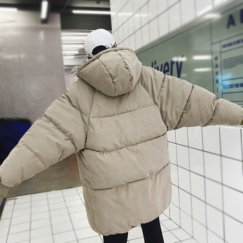 2021 Winter Jacket Men Hooded Parka Men Korean Long Jacket Coat Mens Windbreaker Parkas Oversize Warm bread coats Clothes 4XL