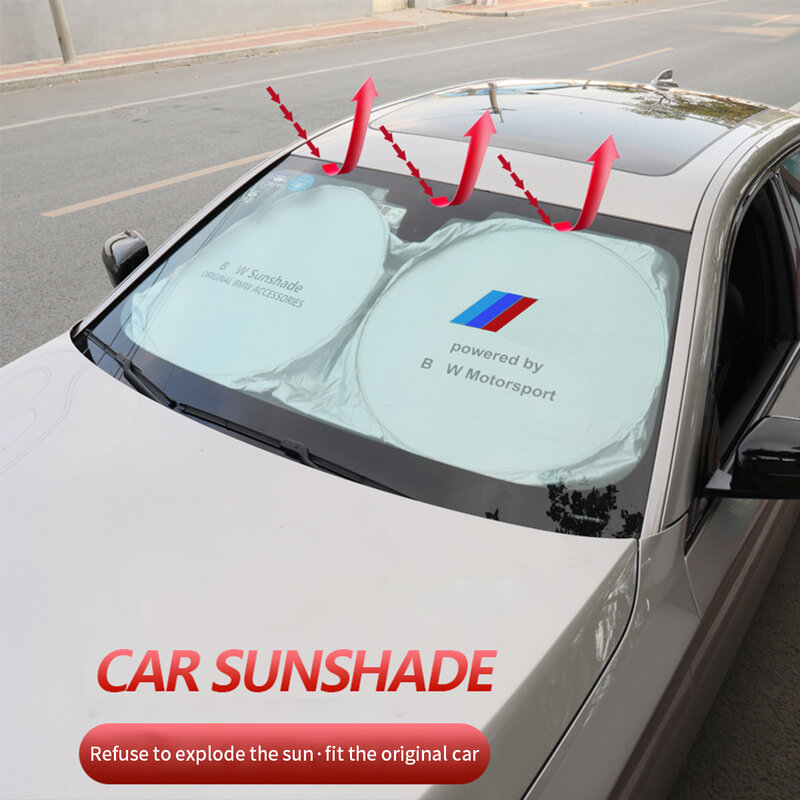 SHENGJUE لسيارات BMW Volkswagen مظلة من الشمس مظلات سيارة نافذة الصيف الشمس حماية الحرارة قماش عازل التظليل الأمامي للسيارة