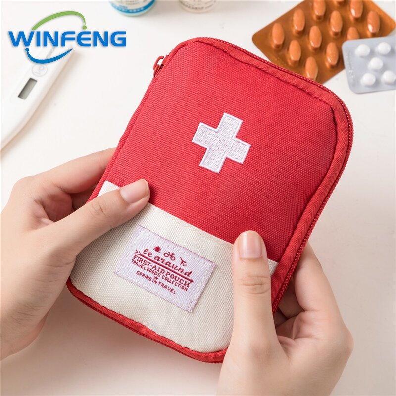 المحمولة لطيف الحقيبة الطبية الطوارئ الإسعافات الأولية حقيبة منظم في الهواء الطلق التخييم المنزلية الطب حبة حقيبة التخزين #1