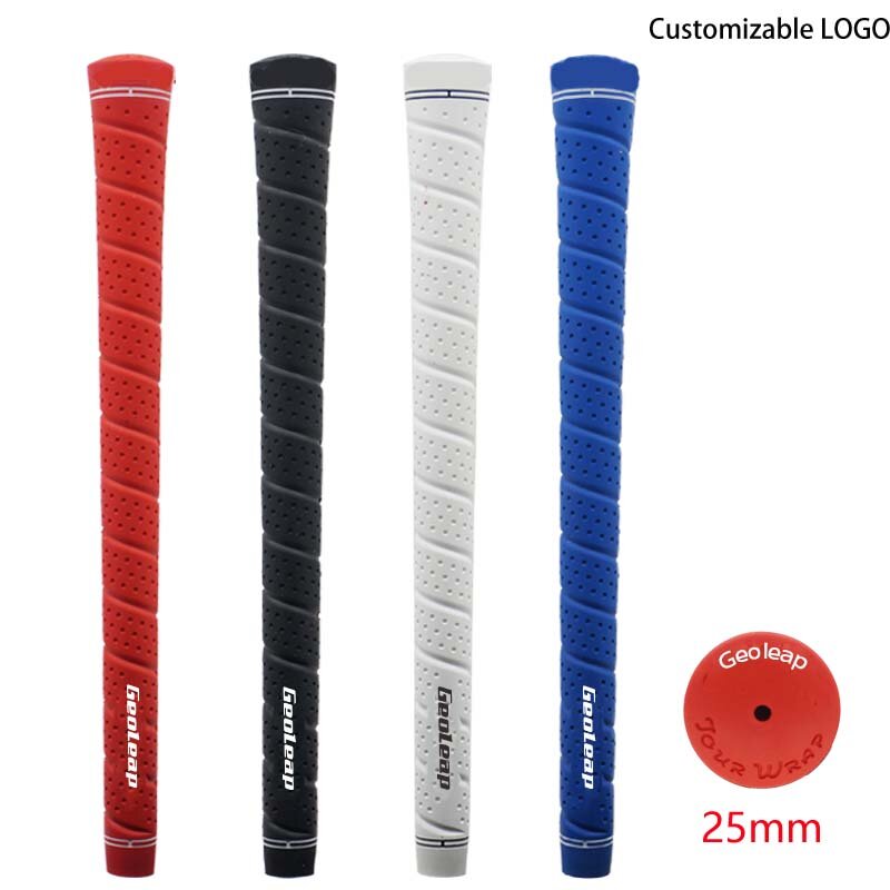 10CS/مجموعة قبضة الغولف القياسية 4 ألوان التفاف جولة TPE المواد نادي الغولف السيطرة