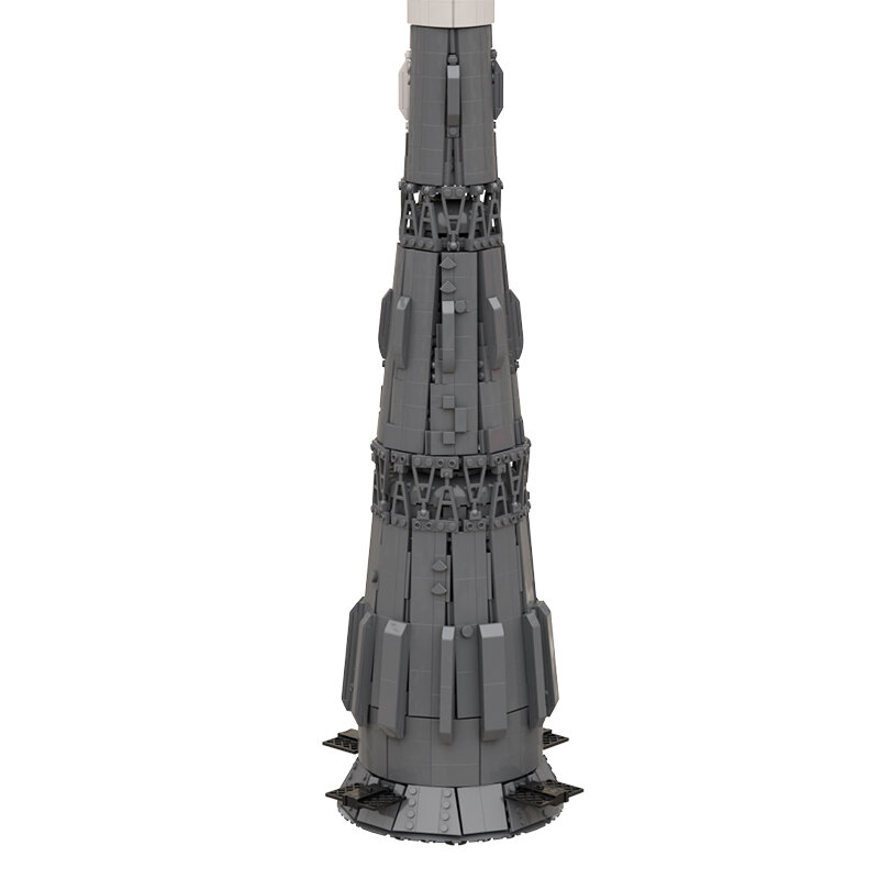 1:110 مقياس السوفياتي N1 القمر صاروخ إطلاق مركبة بنة مجموعة الفضاء الخارجي استكشاف صاروخ الطوب نموذج العلوم لعبة أطفال هدية