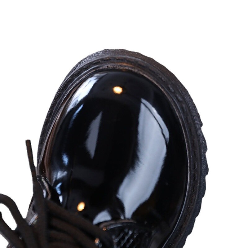 الفتيان أحذية الزفاف الأطفال لينة أسفل الأحذية الجلدية الاطفال الحفلات تظهر الأحذية النمط البريطاني بسيط أسود الدانتيل متابعة الأحذية حجم 21-36 #4