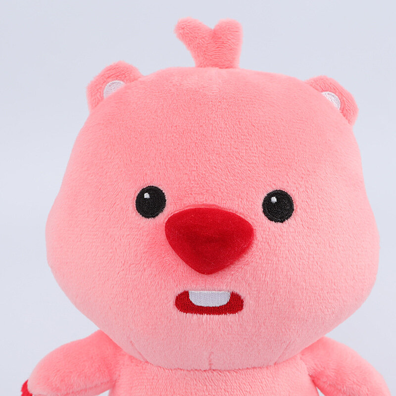 Cute Cartoon Pink Beaver 20cm Loopys Plush Toy Kawaii Anime Animal Decoration Doll Girl Gift Sofa Furniture Ornament