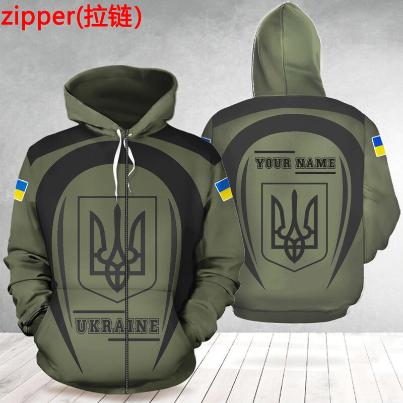 علم الدولة أوكرانيا الجيش كامو الجندي الأوكرانية البلوز رياضية 3DPrint الرجال/النساء Harajuku سترة عادية مضحك هوديس 2X