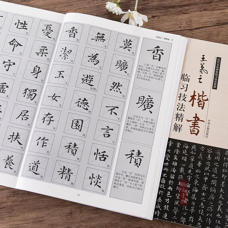 New Wang Xizhi Copybook Regular Calligraphy Training TechniquesHuang Tingjing Yue Yilun brush Calligraphy Copybook