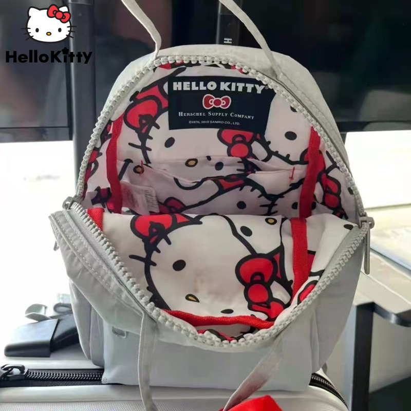 Sanrio 2022 New Fashion Hello Kitty Cute Backpacks Schoolbag Female Outing Backpack Korean Style Women Y2k Girls Shoulder Bags