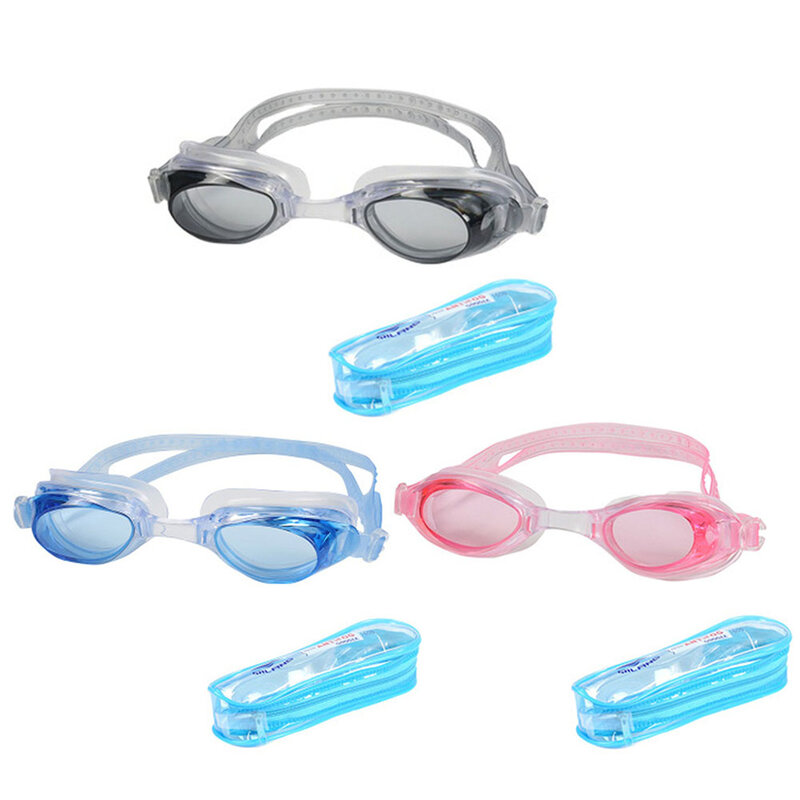 سيليكون مكافحة الأشعة فوق البنفسجية نظارات سباحة للكبار الاطفال الرياضات المائية مكافحة الضباب نظارات المياه حمام سباحة اكسسوارات