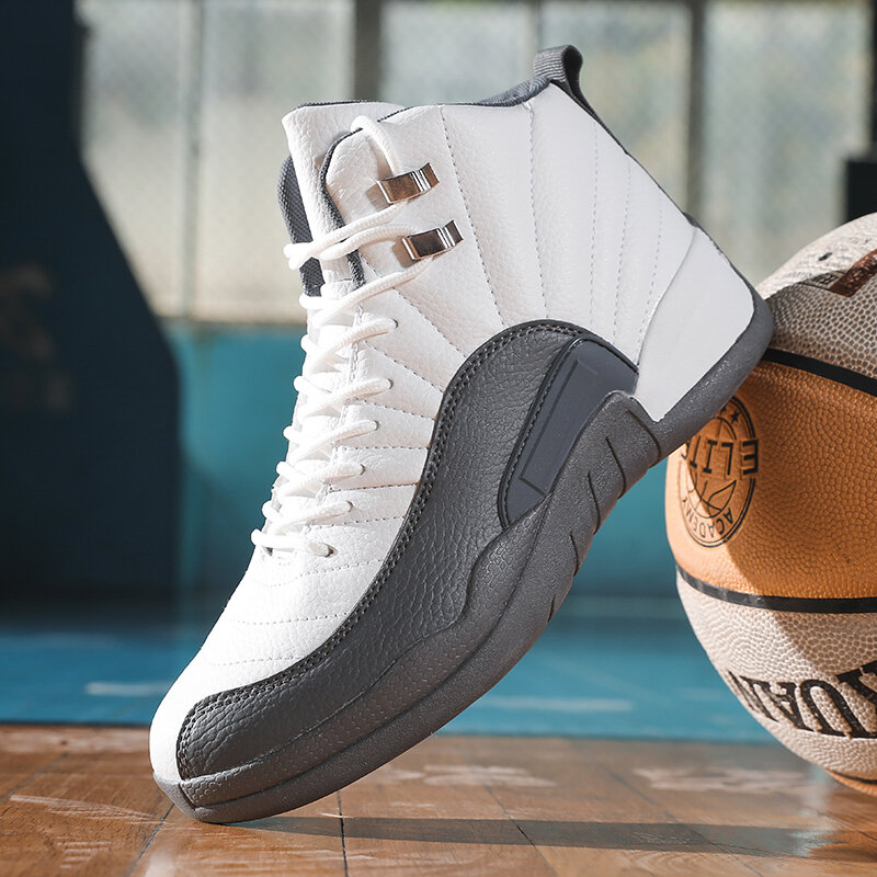 الرجال حذاء كرة السلة حذاء من الجلد تنفس رجل المدربين الرجال أحذية رياضية في الهواء الطلق عالية الجودة كرة السلة Ayakkabi سلة أوم