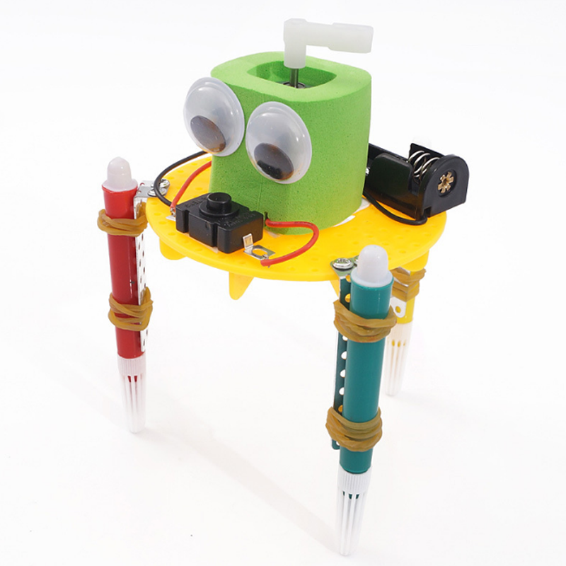 التعلم المبكر DIY بها بنفسك خربش روبوت التكنولوجيا اختراعات صغيرة ألعاب تعليمية للأطفال تجربة العلوم الابتدائية والثانوية