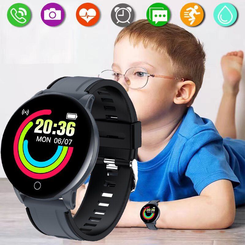 جديد الأطفال الرياضة ساعة ذكية Led ساعة رقمية مقاوم للماء Smartwatch الاطفال مراقب معدل ضربات القلب جهاز تعقب للياقة البدنية ساعة reloj