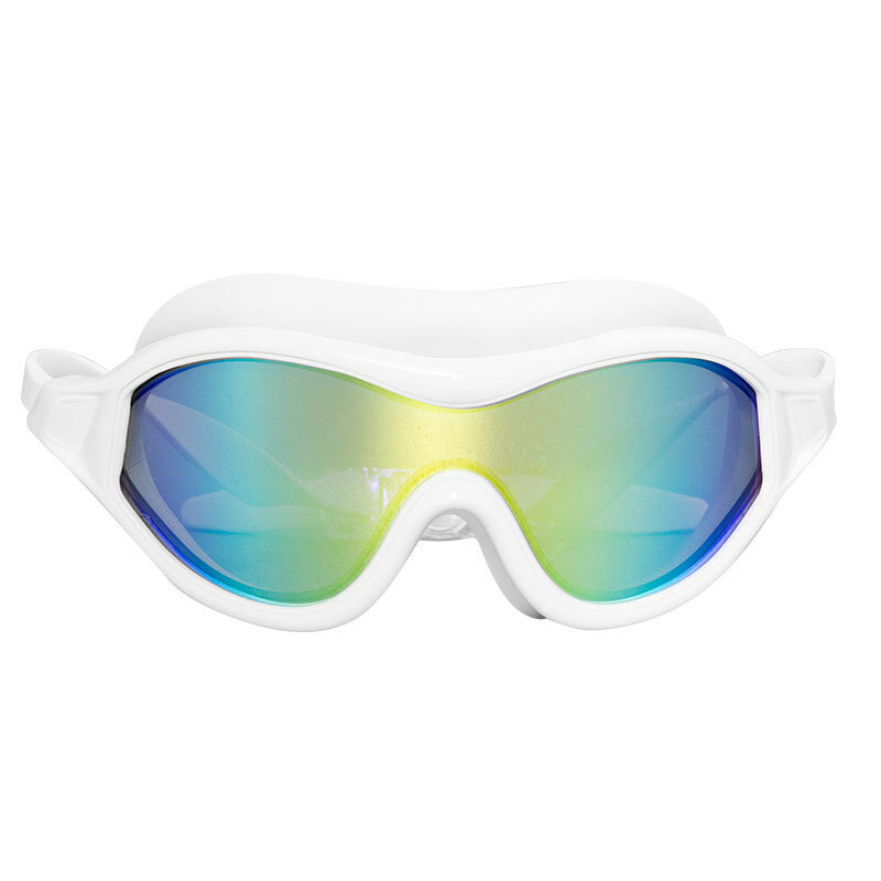 جديد المهنية نظارات الوقاية للسباحة الكبار عالية الجودة إطار كبير مكافحة الضباب سيليكون نظارات العدسات مطلي بالجملة