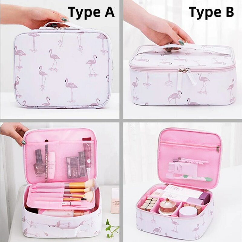 Multifunction Cosmetic Bag for Women Travel Portable Toiletries Organizer Oxford Cloth High Capacity Waterproof Makeup Bags