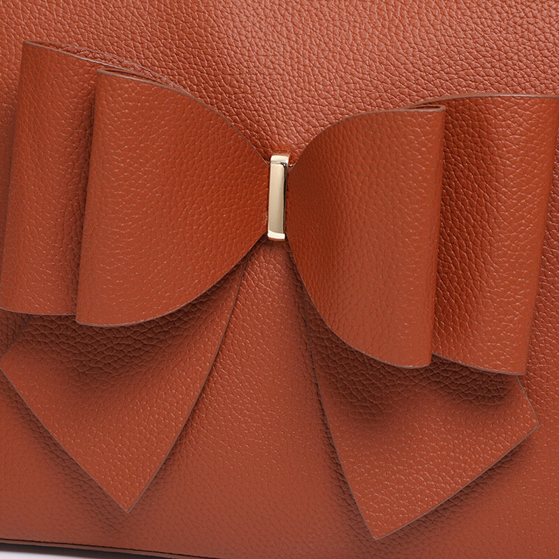 أنيقة القوس المرأة حقيبة يد فاخرة بولي Leather جلد بسيط تحت الإبط حقائب كتف أنثى اليومية تصميم حقائب اليد محفظة 2022 الاتجاه الجديد
