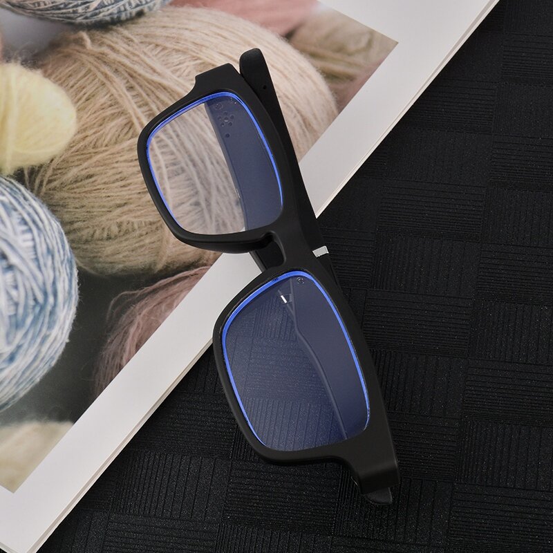 أفضل العروض T1 نظارات مسطحة سماعة بلوتوث لاسلكية 5.0 بكلتا الأذنين مكالمة صغيرة الهاتف المحمول العالمي نظارات ذكية #3