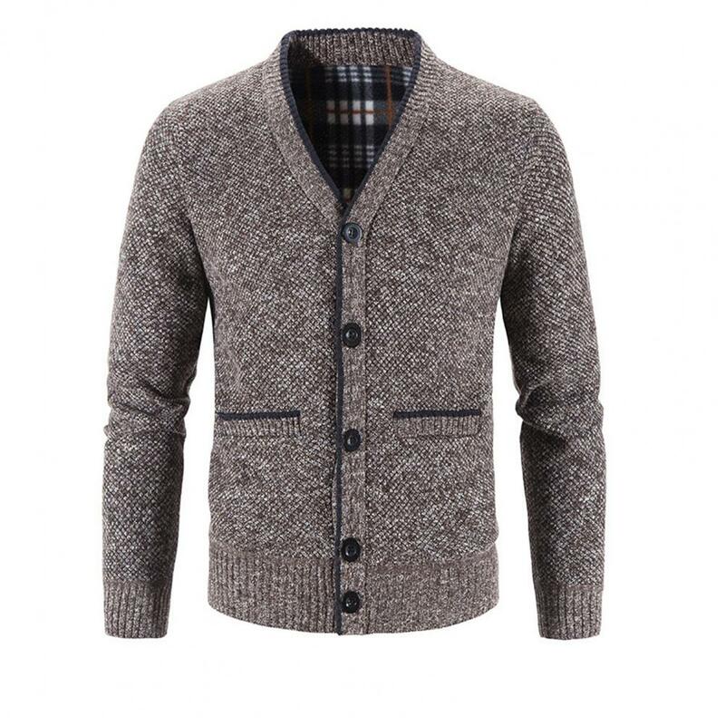 العلامة التجارية الرجال محبوك معطف بلون الخامس الرقبة الخريف الشتاء موضة رشاقته أفخم الدافئة سترة سترة لباس اليومي في الهواء الطلق 2021