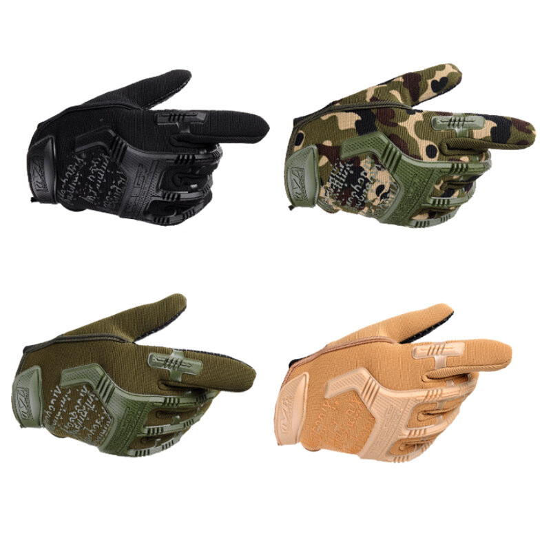 2023 Tactical Military Gloves Paintball Airsoft Shot Soldier Combat Police Outdoor Anti-Skid Cycling Gloves Full Finger Gloves