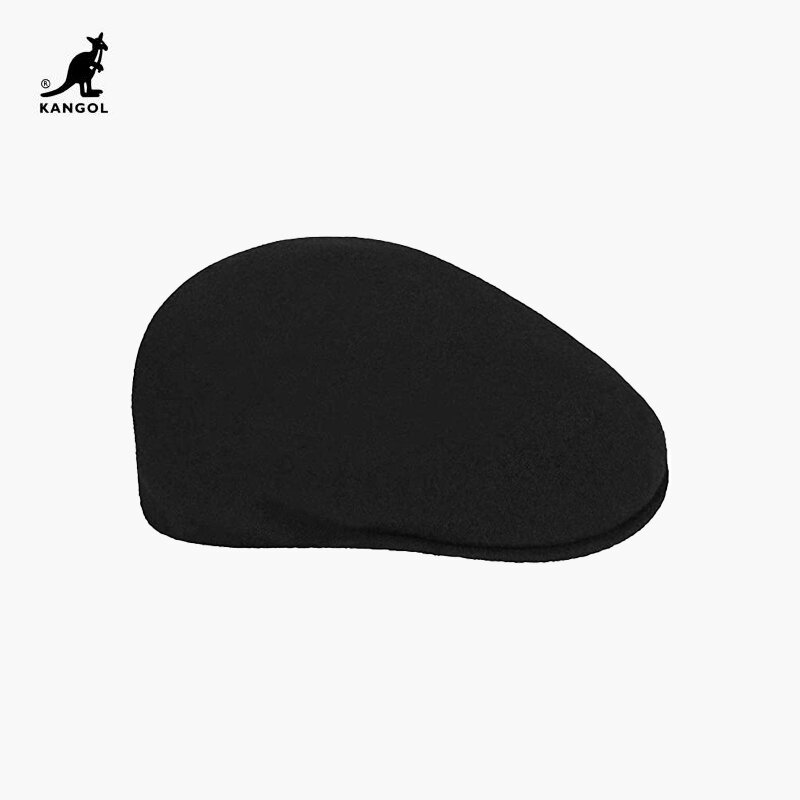 الأصلي KANGOL قبعة 504 الصوف قبعة الرجال النساء الصوف قبعة قبعات الموضة السيدات بلون قبعات الشتاء عادية الخريف والشتاء القبعات