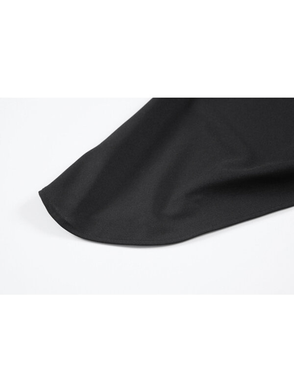 Black Irregular Tube Top Suspender Dress Women's Summer New Bare Legs Waist Pleated Solid Color Sleeveless Skirt Female