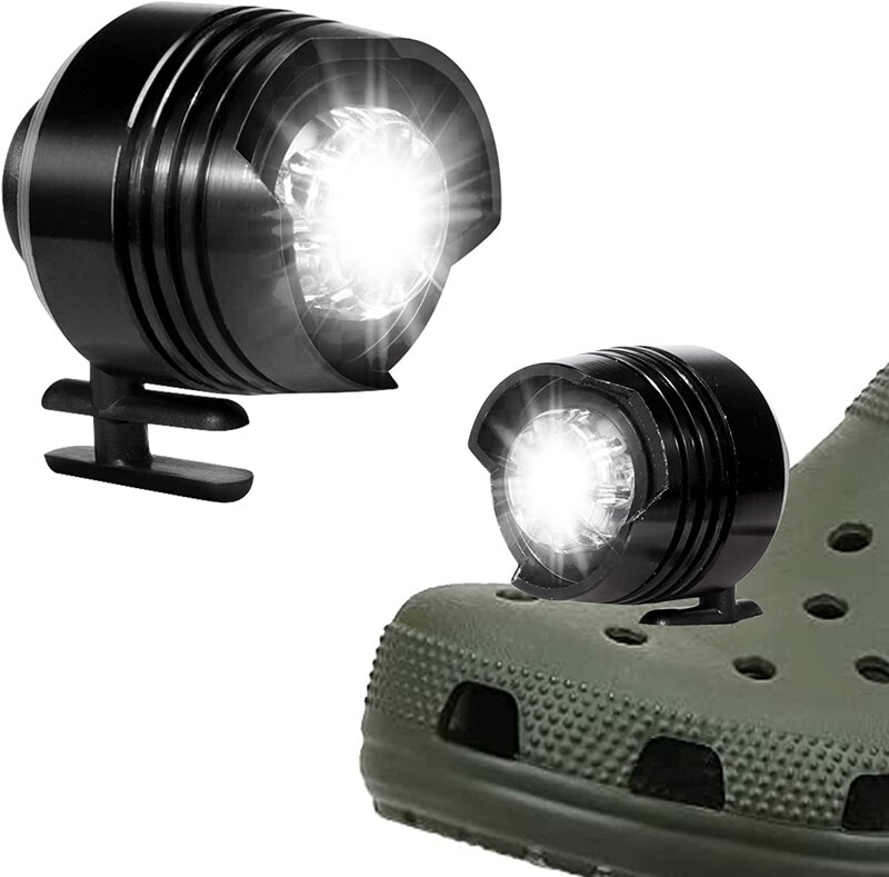 2 قطعة المصابيح الأمامية ل Croc خفيفة الوزن أحذية مضادة للماء أضواء السحر توهج لمدة 72 ساعة في الظلام ، للمشي الكلب ، التخييم مفيد