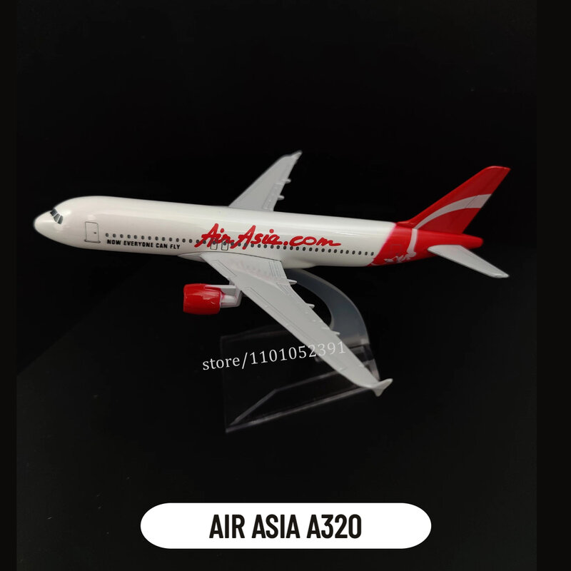 مقياس 1:400 نموذج الطائرات المعدنية ، الهواء آسيا A320 طائرة طبق الاصل ديكاست طائرة الطيران جمع مصغرة لعبة زخرفة الفن