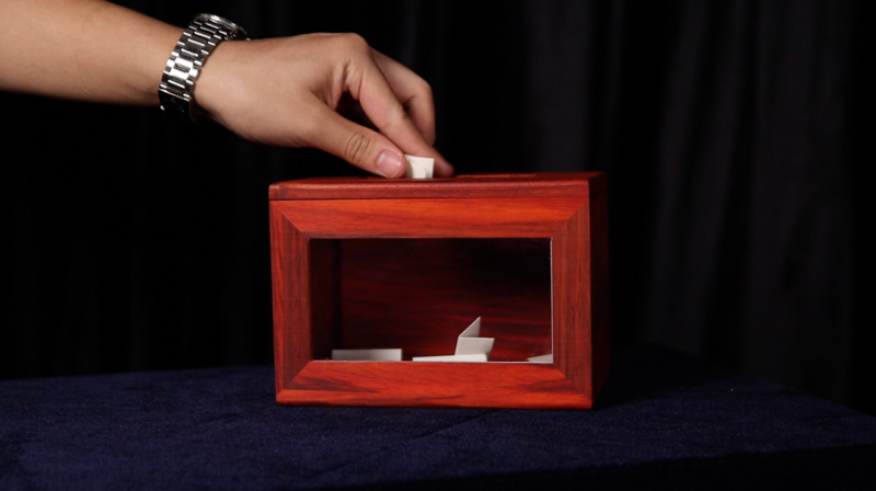 Quantum Billet Box by Pen &MS Magic Tricks Wooden Box Magica Professional Magicina Stage Illusions Gimmick Props Comdy Funny #5