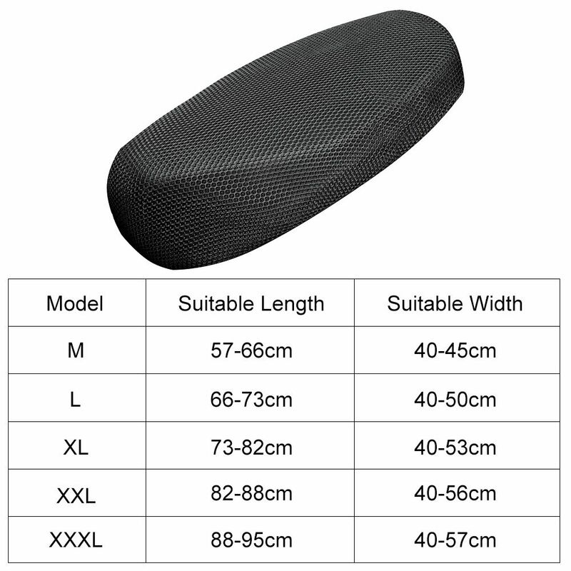 High Quality Breathable Electric Bike 3D Cushion Cover Motorcycle Seat Cover Mesh Protecting Cushion