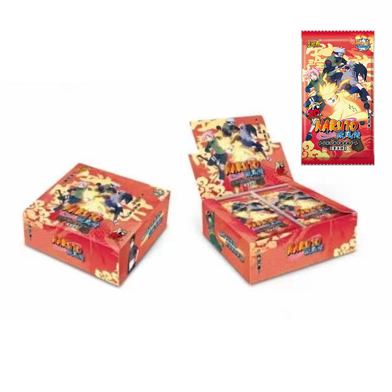 1 صندوق ناروتو جمع بطاقات Kayou مجموعة كاملة Uzumaki Uchiha أنيمي اللعب لعبة كارتاس هدية الكريسماس #2