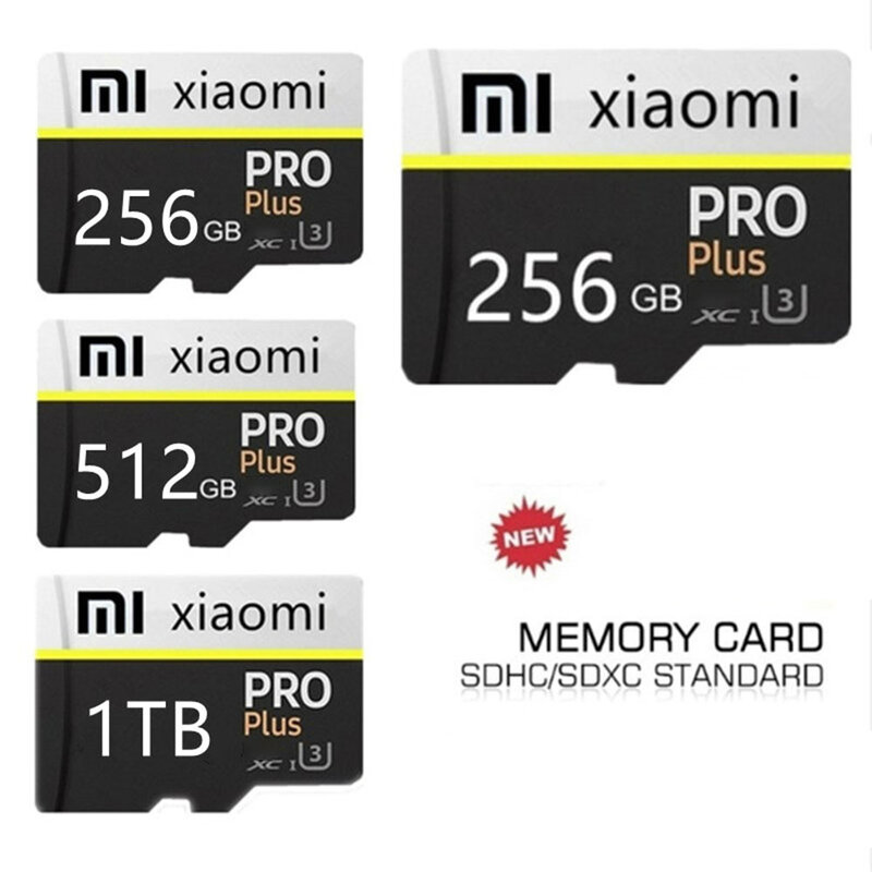 بطاقة ذاكرة اصلية من شاومي فئة 10 32GB 64GB 128GB 256GB 512GB عالية السرعة مايكرو TF بطاقة ذاكرة فلاش بطاقة للهاتف كاميرا الكمبيوتر اللوحي