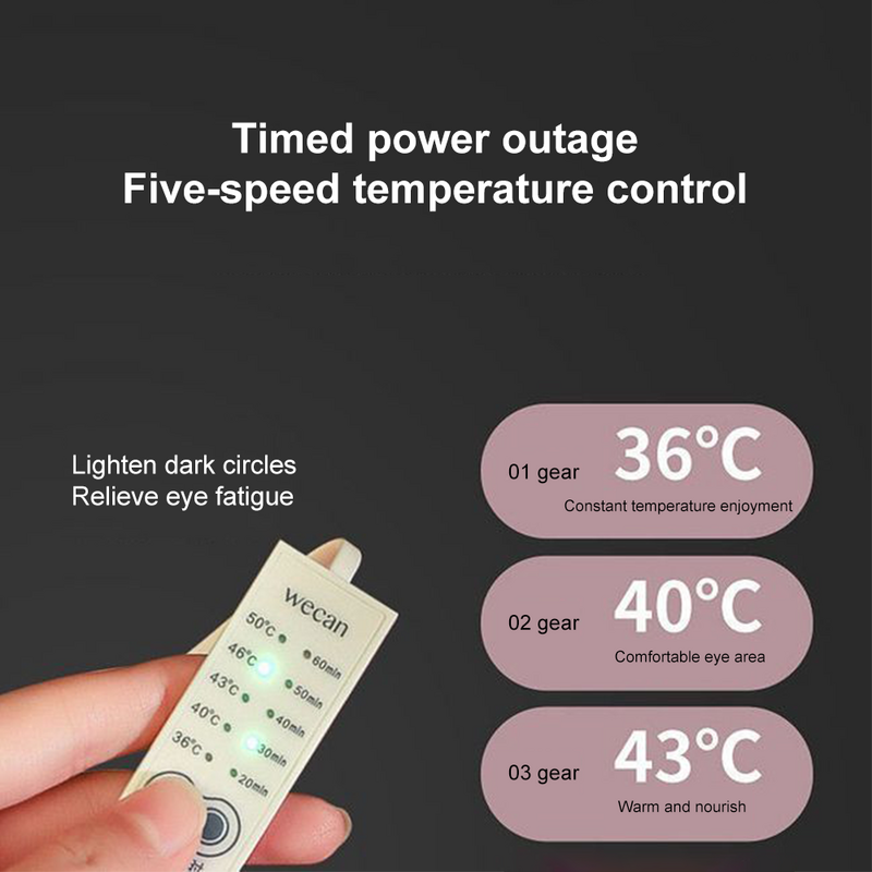 قناع النوم الحرير USB ساخنة العين التدفئة قناع البخار الساخن ضغط عيون غطاء النوم الحرير الكهربائية التحكم في درجة الحرارة الغمامة