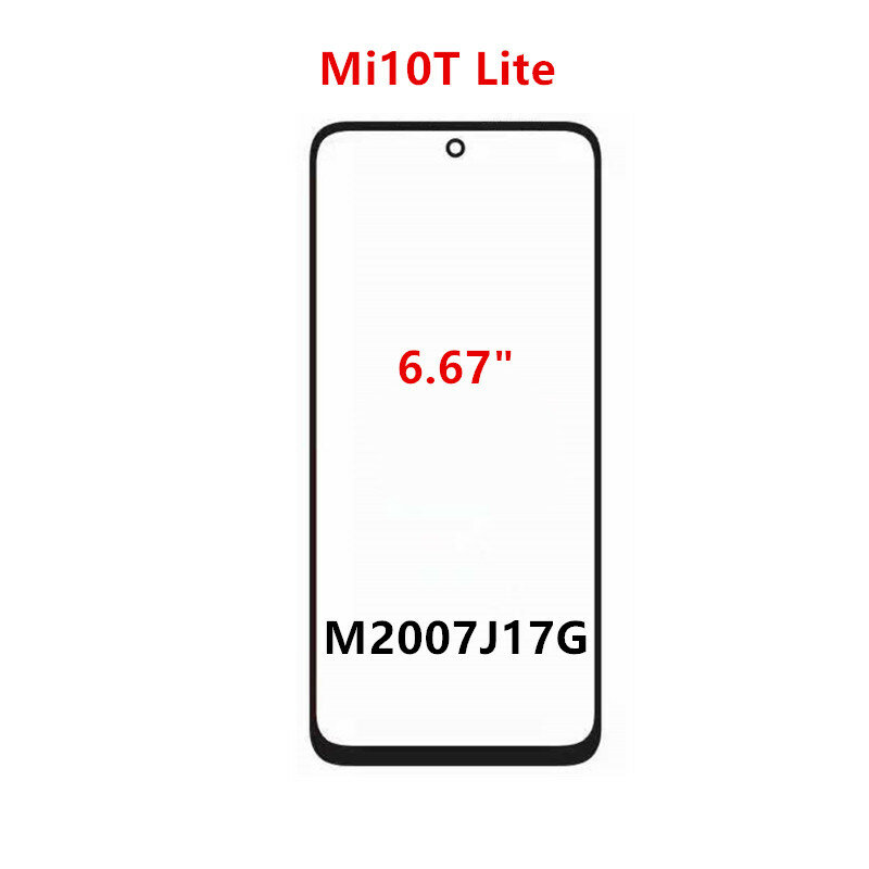 الزجاج الأمامي ل شاومي Mi 11i 11X برو 11T 10 10T لايت شاشة تعمل باللمس LCD عرض خارج غطاء لوحة عدسة إصلاح استبدال أجزاء