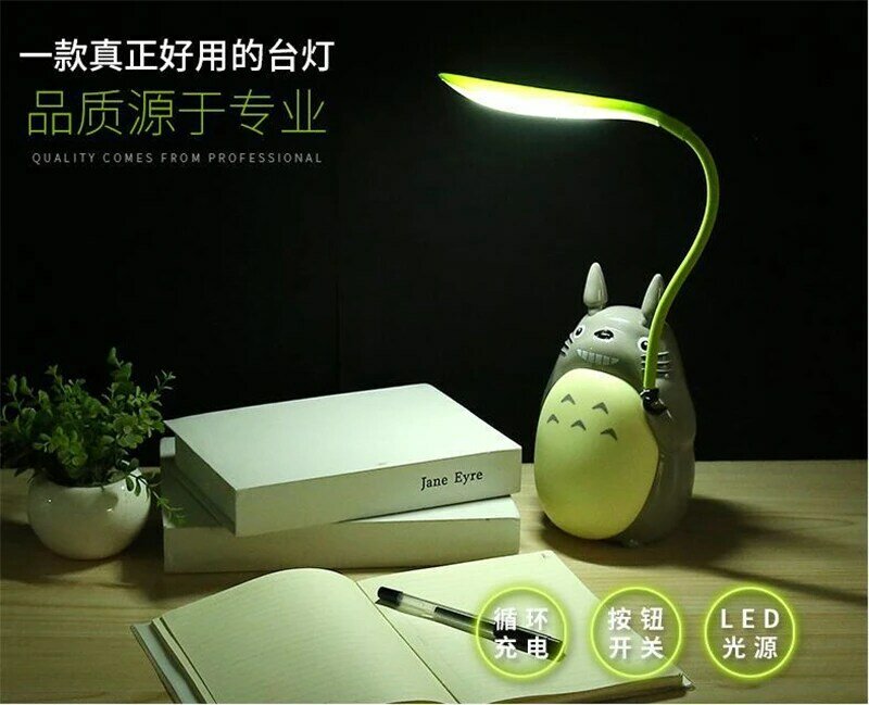 حار الكرتون توتورو LED أضواء ليلية USB شحن الإبداعية الحيوان السرير طاولة قابلة للطي مصباح للأطفال غرفة الاطفال هدية ديكور