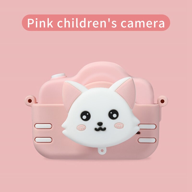 كاميرا الأطفال 1080P HD عدسة كاميرا مزدوجة كاميرا فيديو الكرتون لطيف كاميرا التصوير في الهواء الطلق كاميرا للأطفال