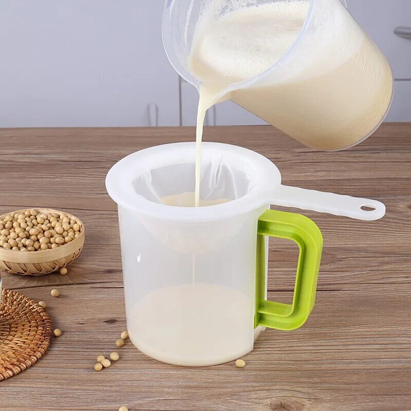 100/200/400 Home Kitchen Mesh Strainer Basket Colander Sieve Food Grade Reusable Filter Bags for Soy Milk Coffee Yogurt Juice
